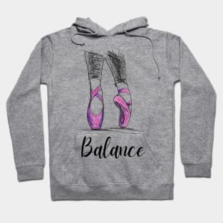 Ballet dance. Tip toes. Pointé Hoodie